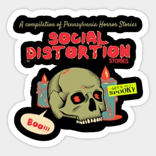 social d ll horror stories Sticker